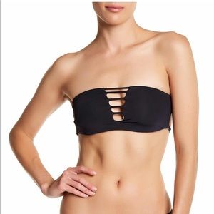 Water Glamour strapless reversible bikini top NWT